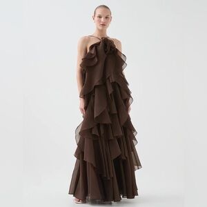 NWT Aje Pandorea Layered Maxi Dress